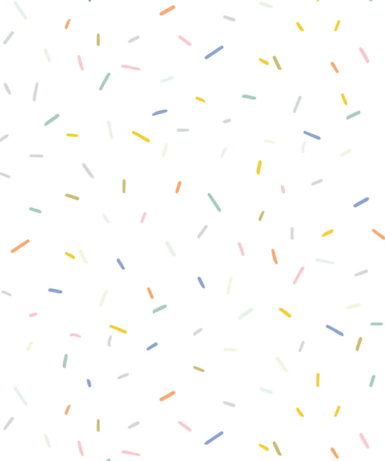 Confetti 桌布 壁紙 — 柔和色彩的紙屑碎片在潔白背景上輕輕飄浮，形成歡快的散落圖案。