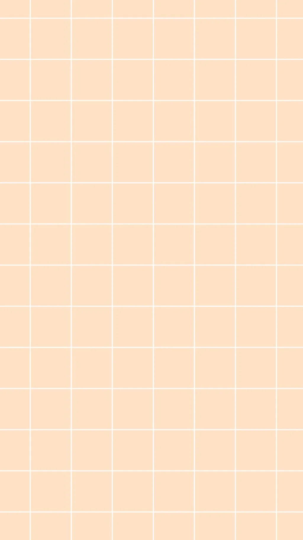 Grid Aesthetic 桌布 壁紙 — 柔和蜜桃網格圖案，帶有簡潔白色線條，背景簡約。