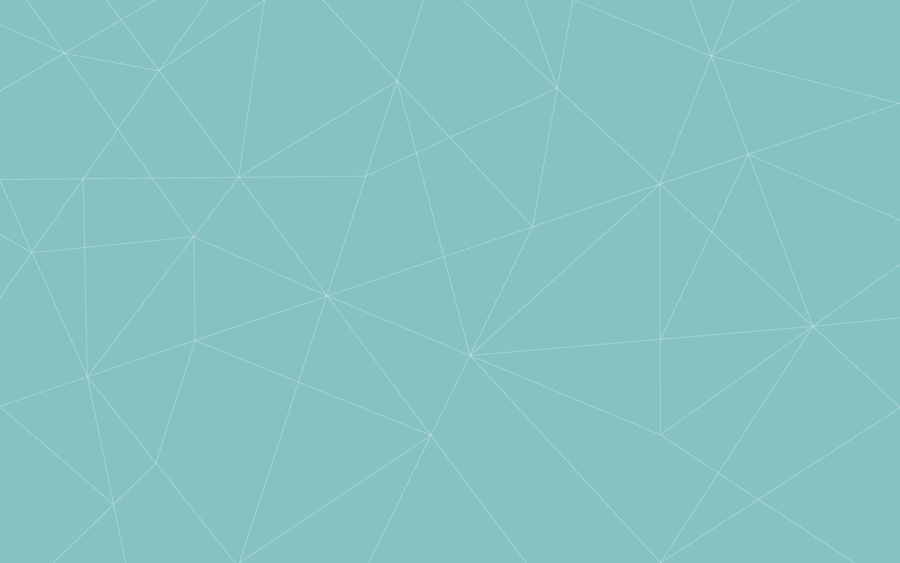 Geometric Desktop 桌布 壁紙 — 柔和青綠色與白色的相連三角形極簡幾何圖案。