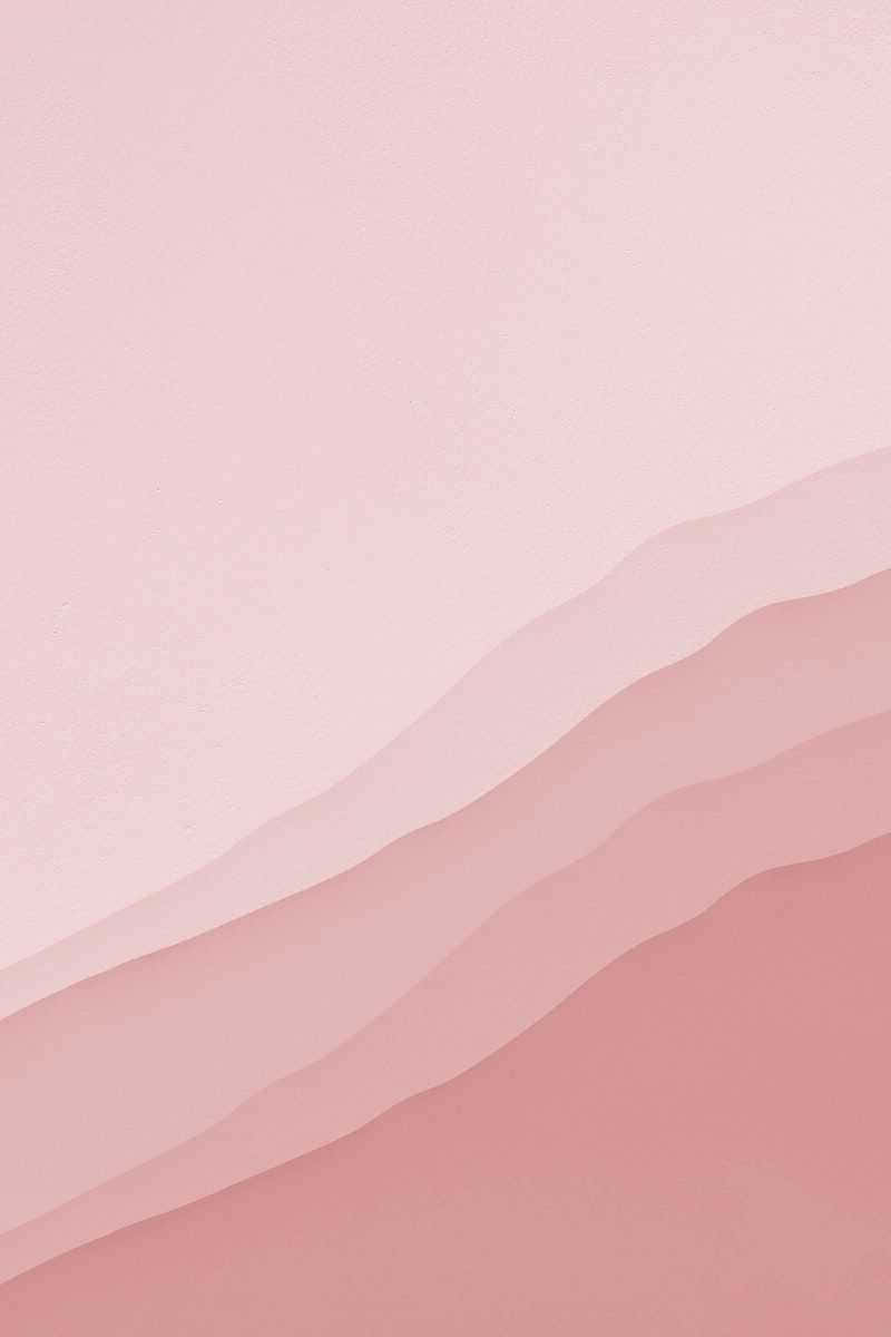 Minimalist Pink 桌布 壁紙 — 柔軟分層的粉紅色波浪以對角線流過帶有細微紋理的極簡抽象背景。