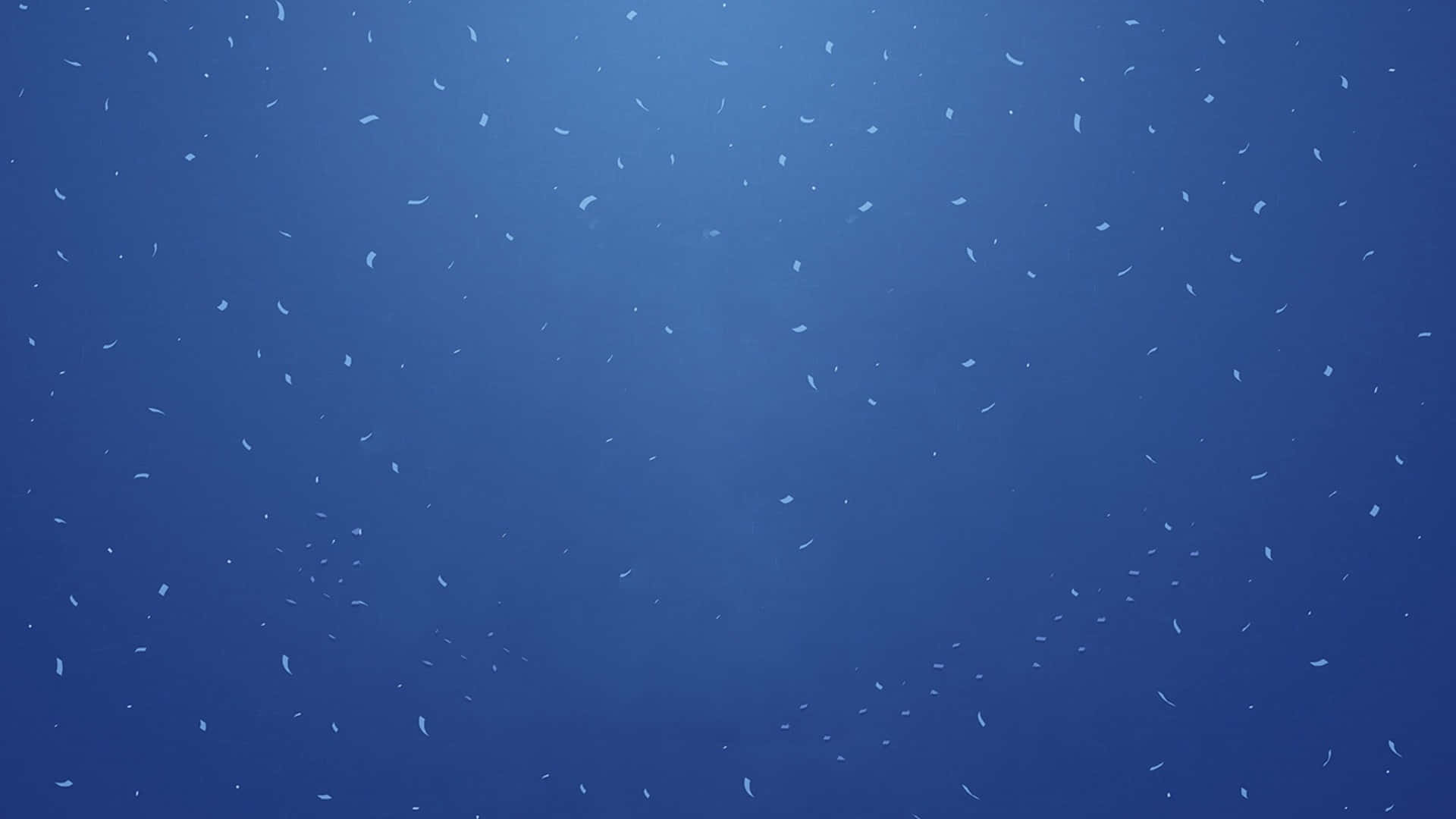 雪 桌布 壁紙 — 柔軟的白色羽毛在寧靜的漸變藍色背景上輕輕飄動。