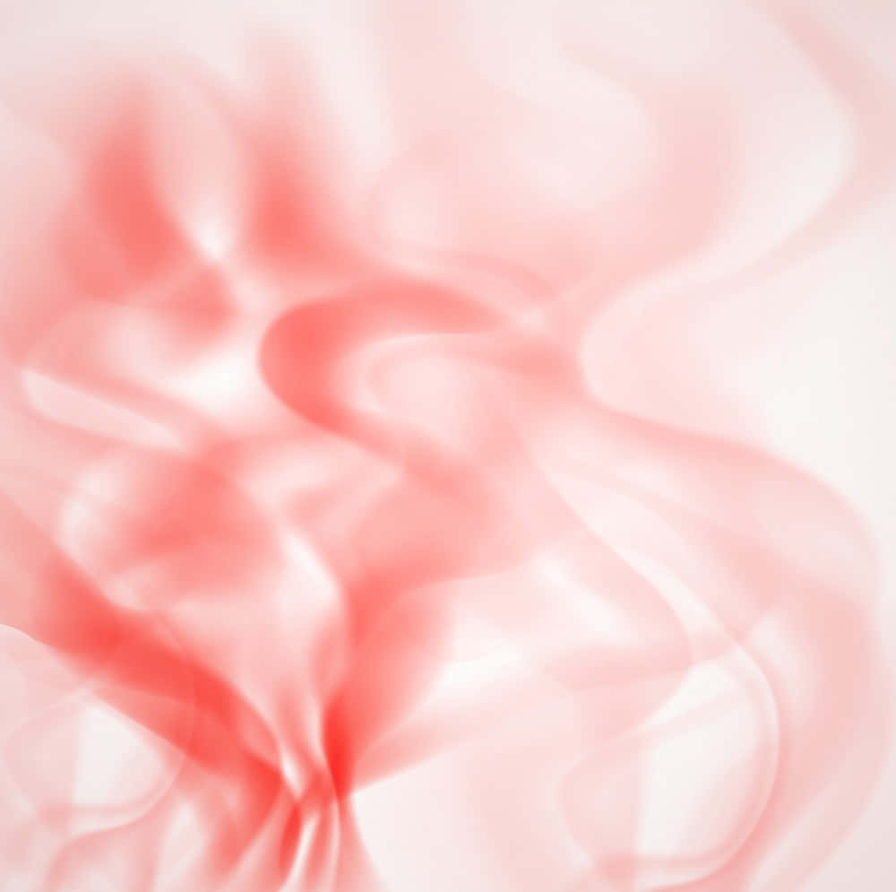 Red Smoke Effect 桌布 壁紙 — 柔軟的粉紅色布料，帶有柔和的曲線和微妙的漸變，營造出夢幻般的抽象質感。