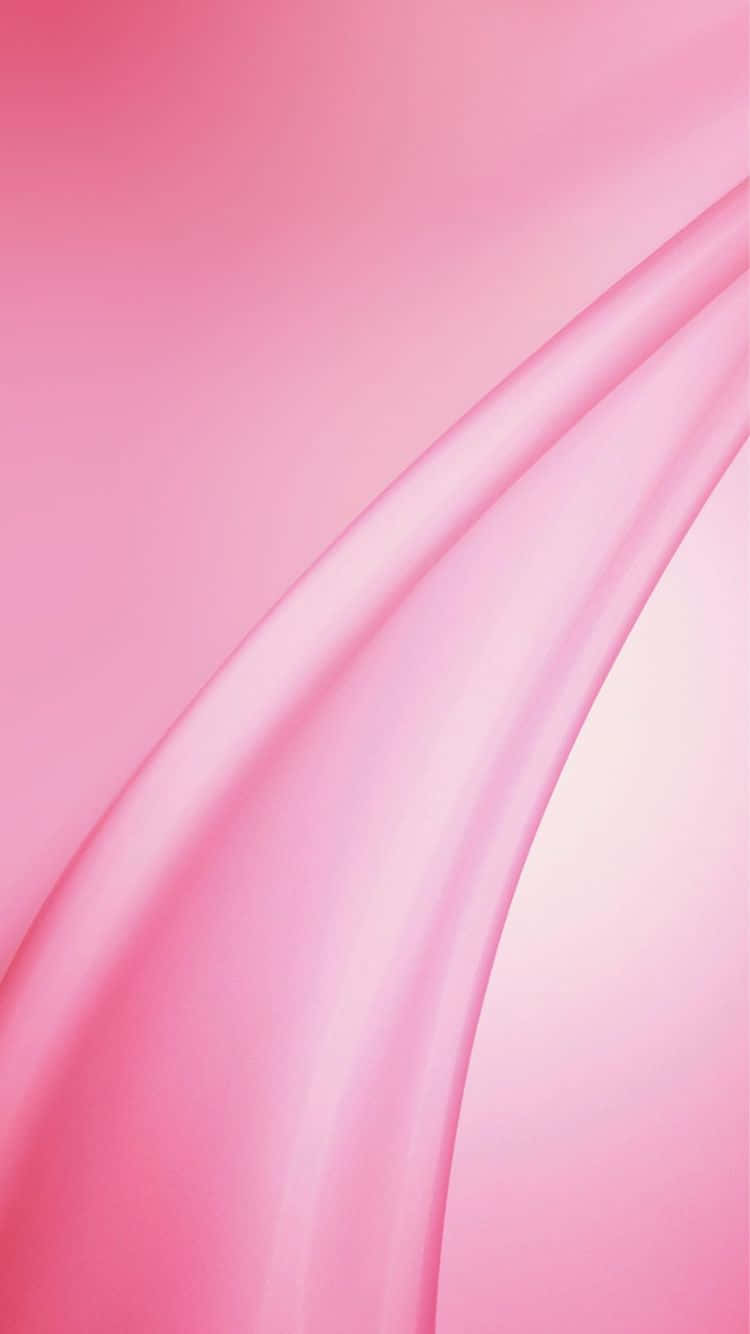 iPhone 6s 桌布 壁紙 — 柔軟的粉紅色布料在漸變背景上形成流暢的曲線垂墜。