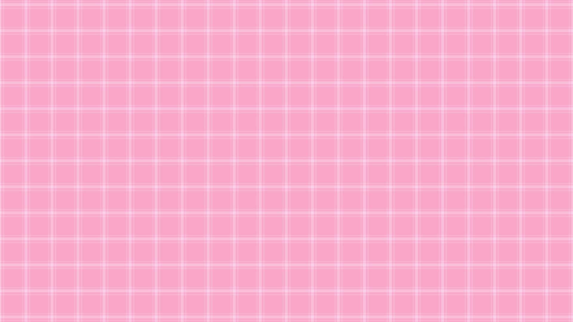 Pink Checkered 桌布 壁紙 — 柔軟的粉紅色背景，帶有微妙的白色網格圖案，營造出柔和的格紋紋理。