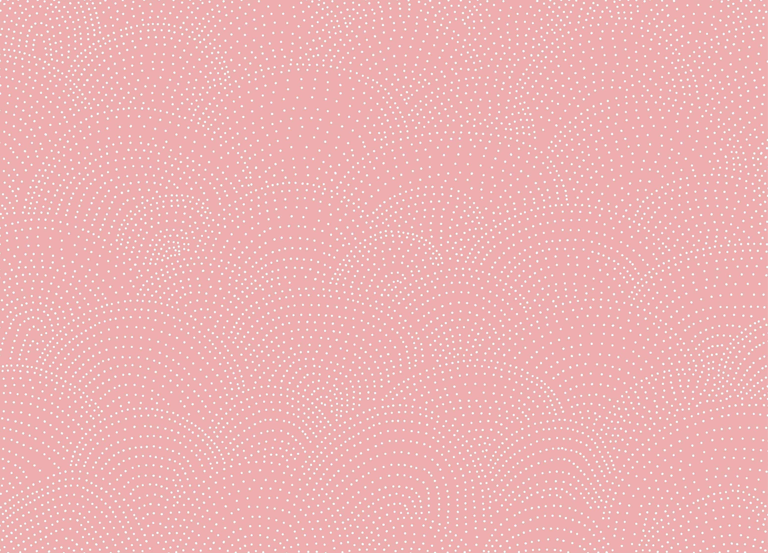 Polka Dot 桌布 壁紙 — 柔軟的粉紅色背景，帶有精緻的白色點狀波浪圖案，輕輕流過表面。