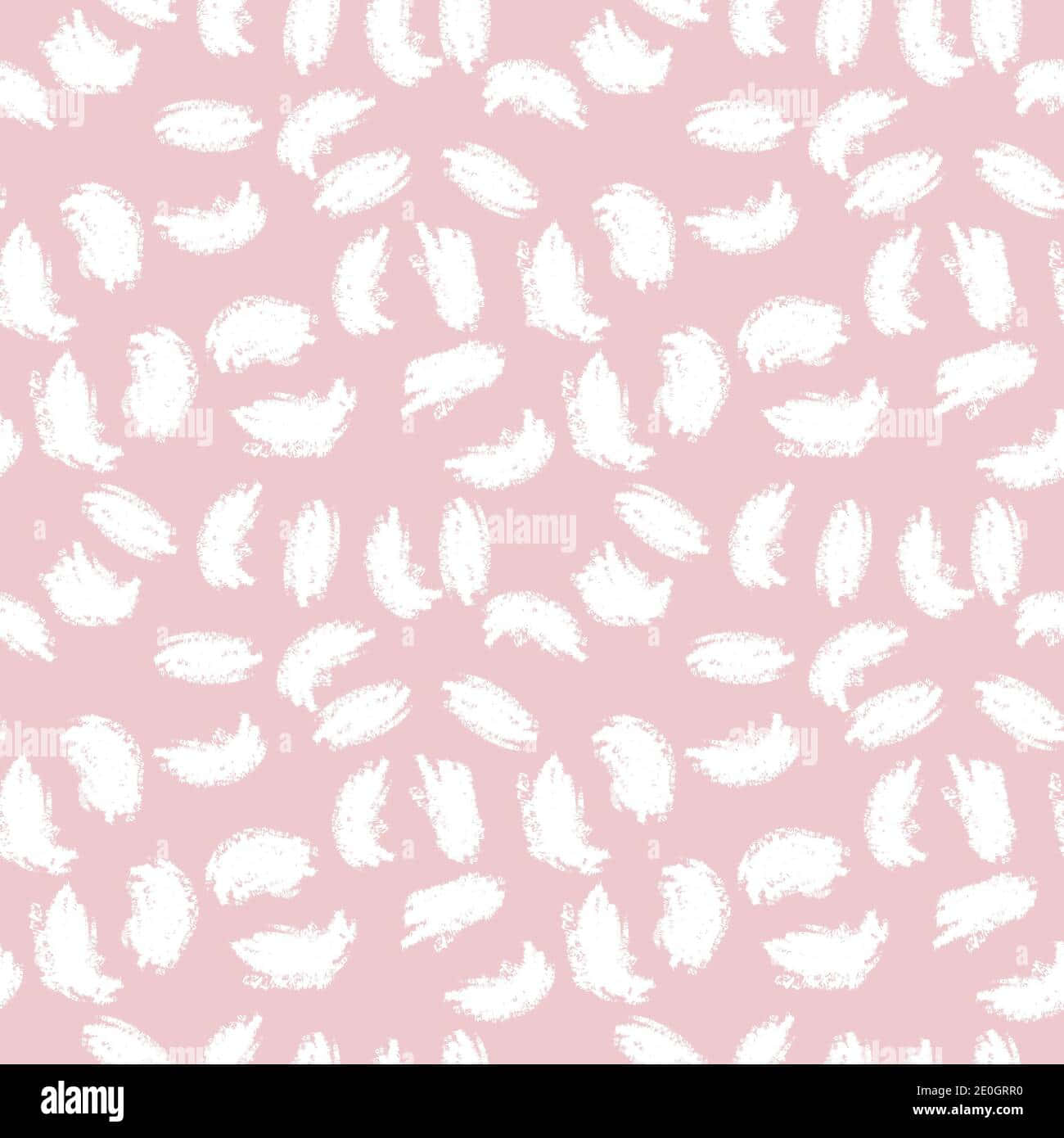 Pink Leopard Print 桌布 壁紙 — 柔軟的粉紅色背景，點綴著分散的白色筆觸，營造出溫和的藝術質感。