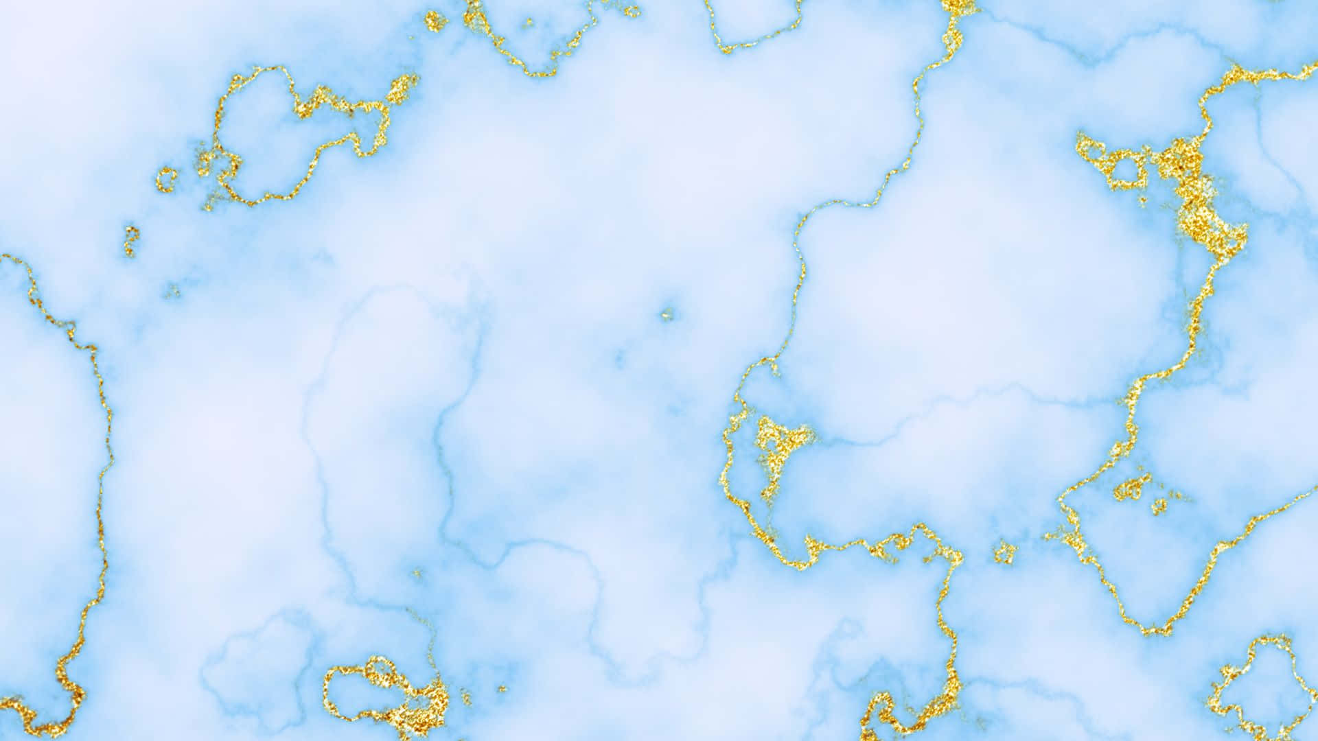 Blue Marble 桌布 壁紙 — 柔軟的藍色大理石紋理，閃爍的金色紋理如液體優雅般流過表面。