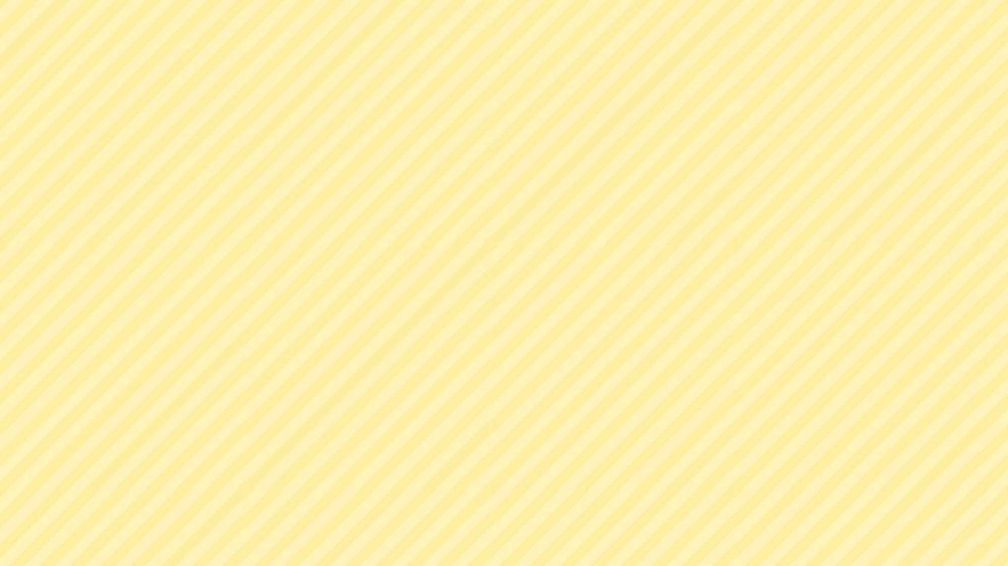 Pastel Yellow Aesthetic 桌布 壁紙 — 柔軟的黃色背景，帶有對角線條，形成柔和的幾何圖案。