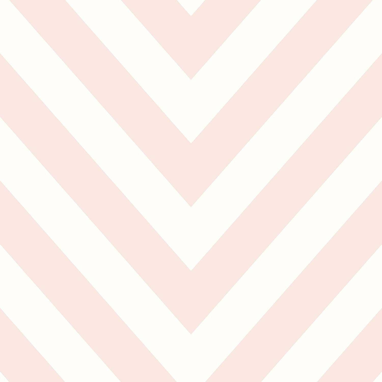 White Pattern 桌布 壁紙 — 柔軟粉紅與白色人字形圖案壁紙，線條簡潔幾何，柔和粉彩調。