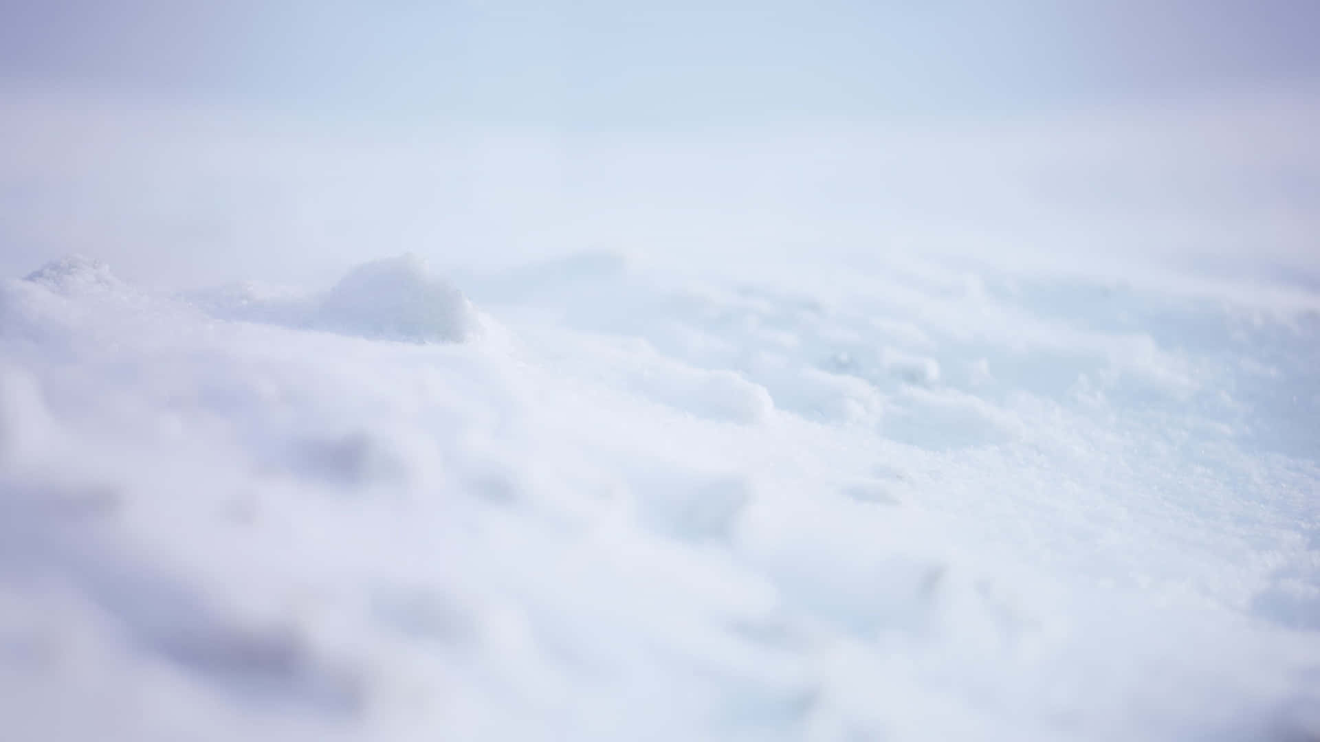 White Snow 桌布 壁紙 — 柔軟質感的雪堆在明亮日光下閃爍，景深較淺。
