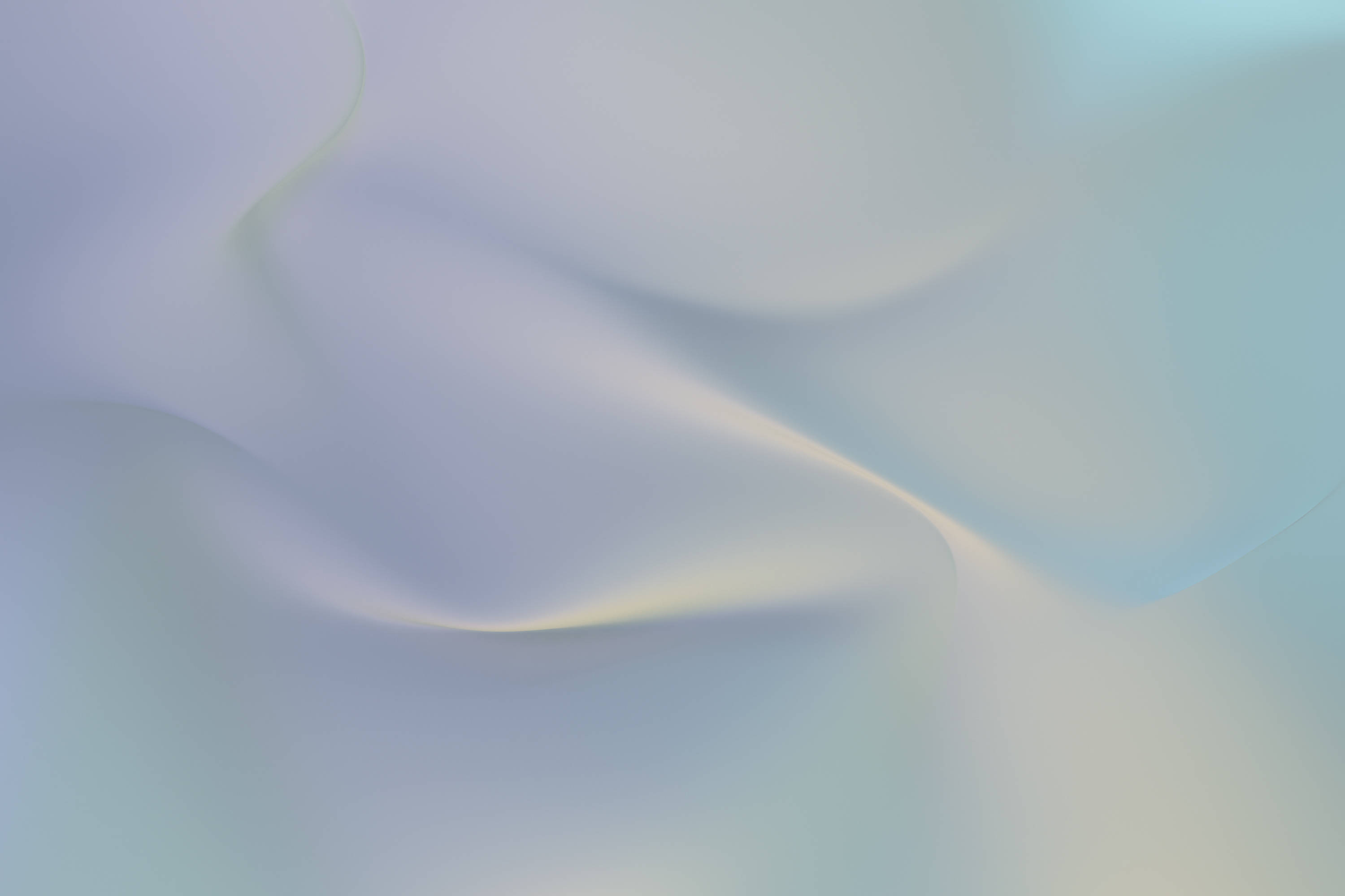 iPhone animation 桌布 壁紙 — 柔軟飄逸的布料，帶有粉彩薰衣草和薄荷綠漸變色，並有柔和的光線亮點。