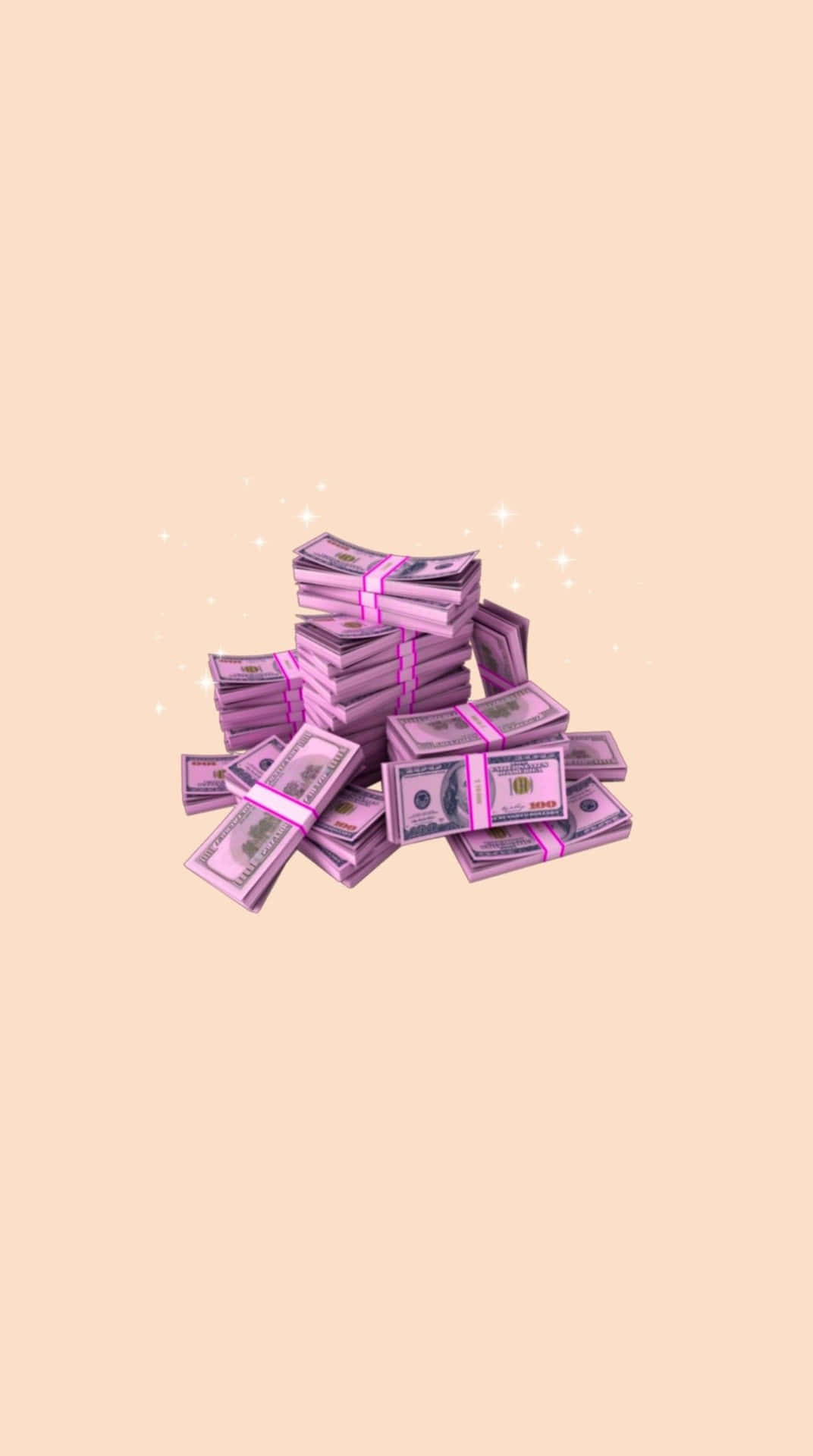 極簡女孩風金錢 壁紙