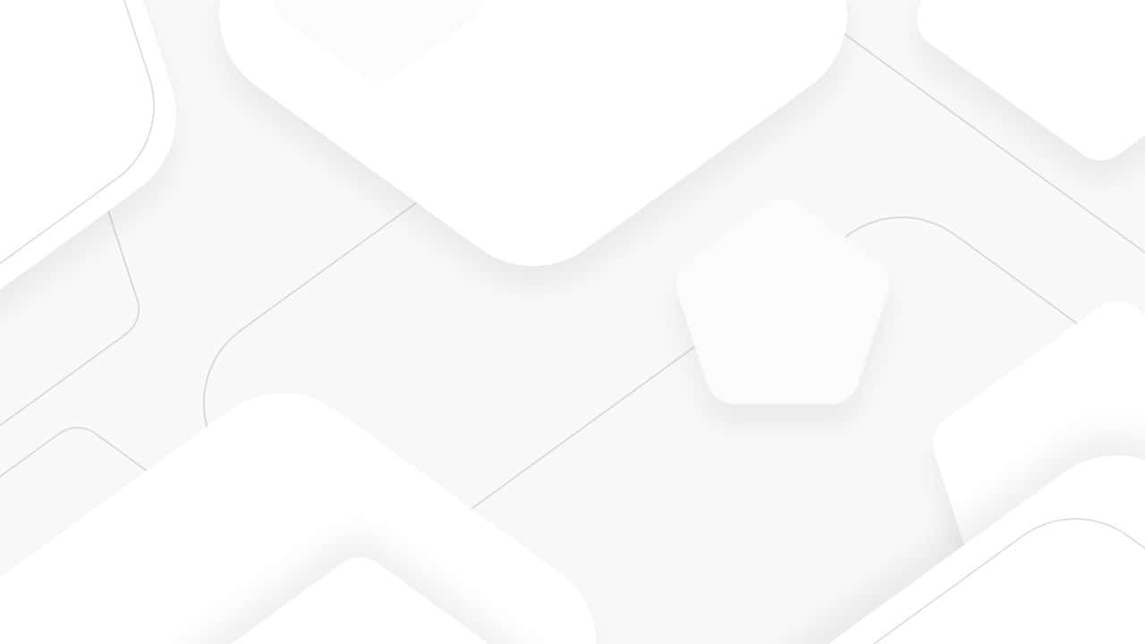 White Solid 桌布 壁紙 — 極簡抽象桌布，淺灰色背景上帶有柔和的白色幾何形狀和細微陰影。