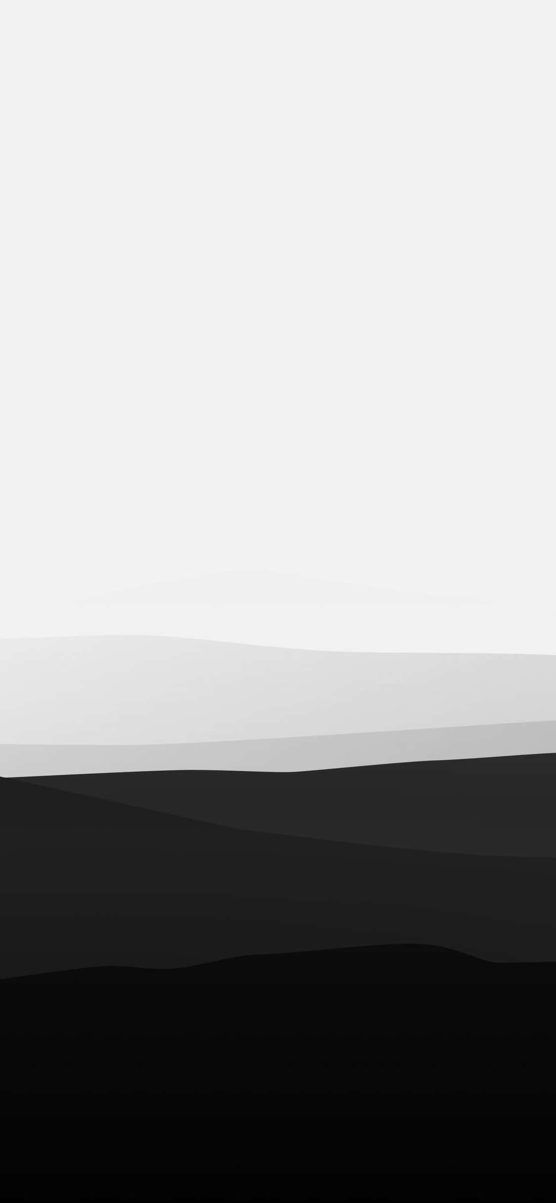 White Texture 桌布 壁紙 — 極簡抽象風景，帶有柔和漸變層的黑色、灰色和白色，營造寧靜的深度。
