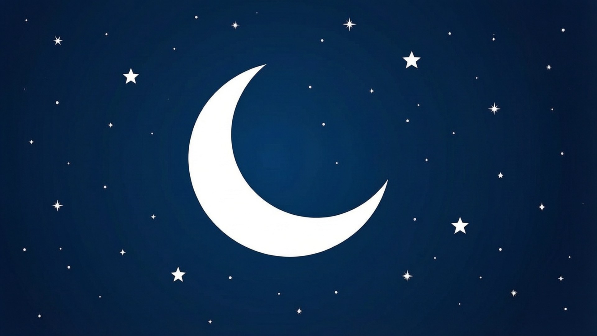 極簡新月之夜 壁紙