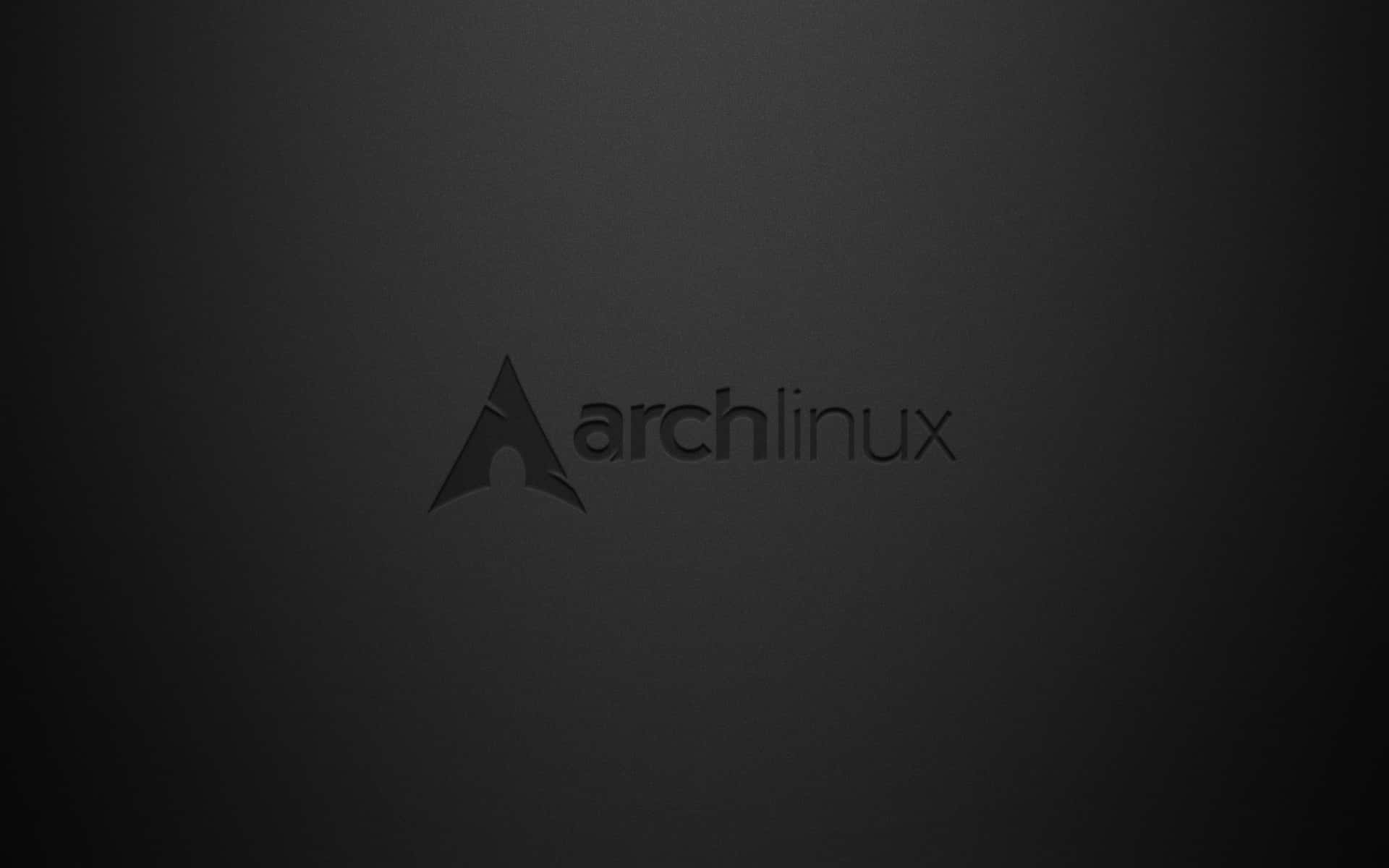 Arch Linux 桌布 壁紙 — 極簡深灰色桌布，中央放置Arch Linux標誌，帶有微妙的漸變照明。