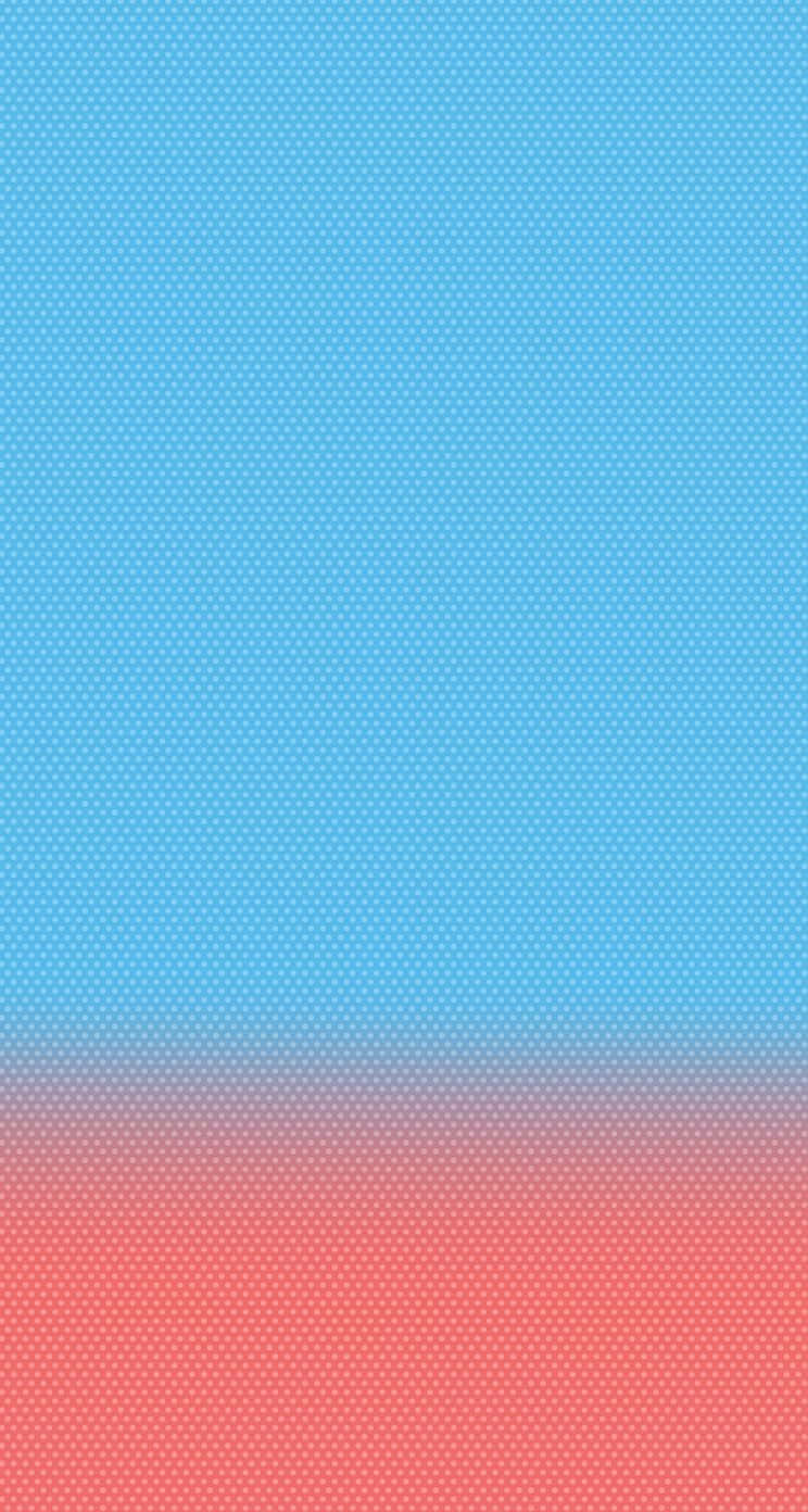 iPhone 5c 桌布 壁紙 — 極簡漸變桌布，從淺藍色過渡到珊瑚粉紅色，帶有微妙的點狀紋理。