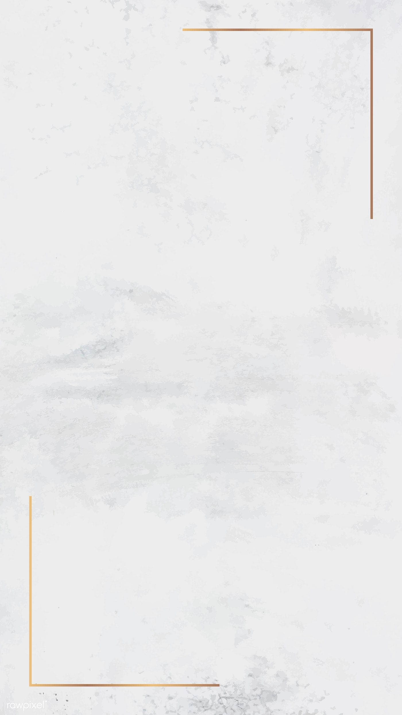 White Pastel 桌布 壁紙 — 極簡白色紋理背景，帶有微妙的灰色筆觸和細金角裝飾。