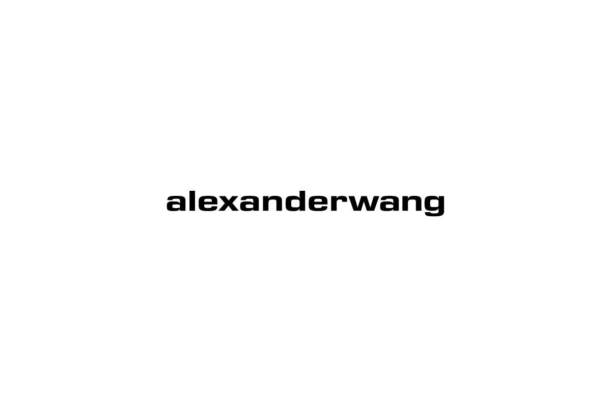 Alexander Wang 桌布 壁紙 — 極簡白色背景，中央有黑色小寫文字 alexanderwang。