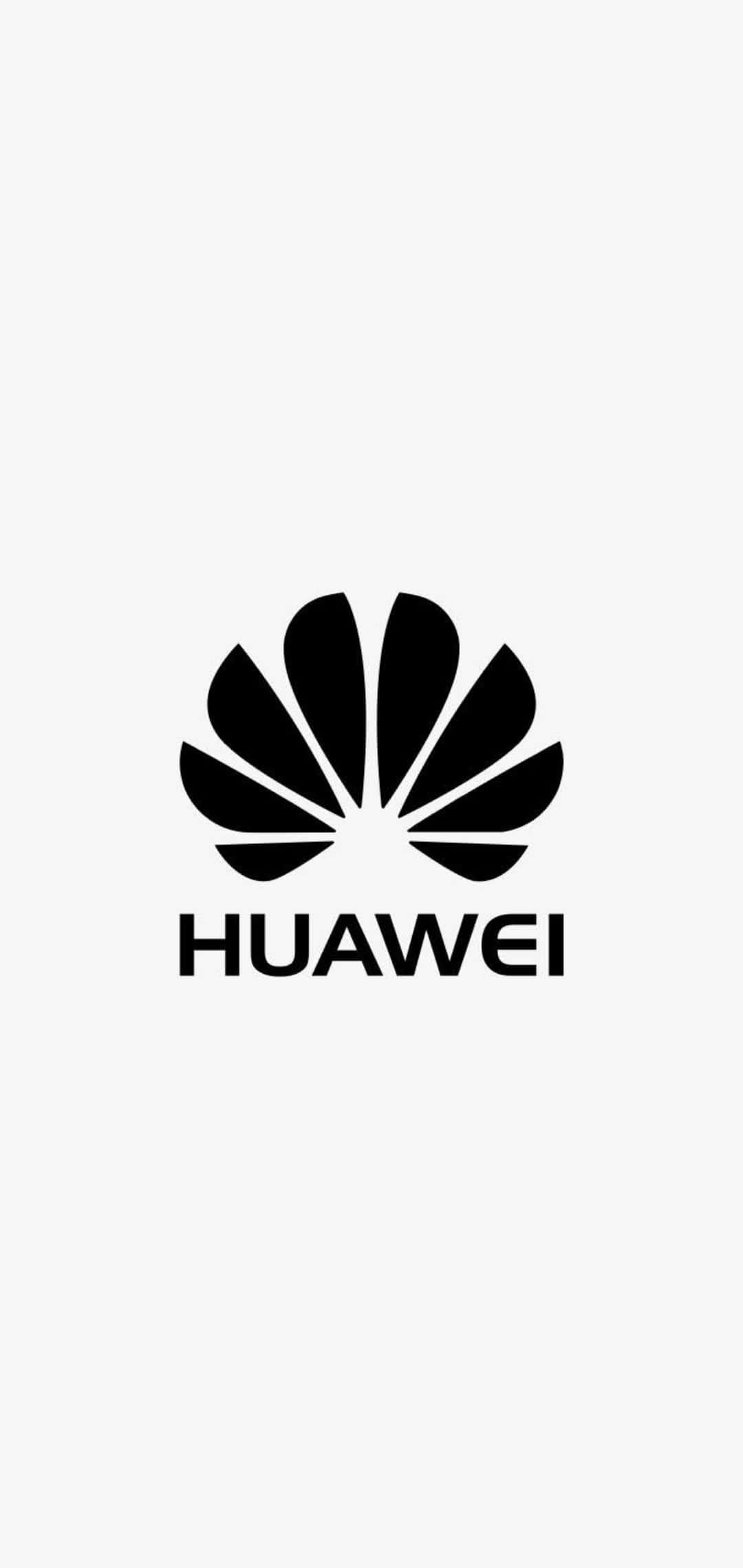 淺灰色背景上的黑色Huawei標誌 — 華為 GIF 壁紙
