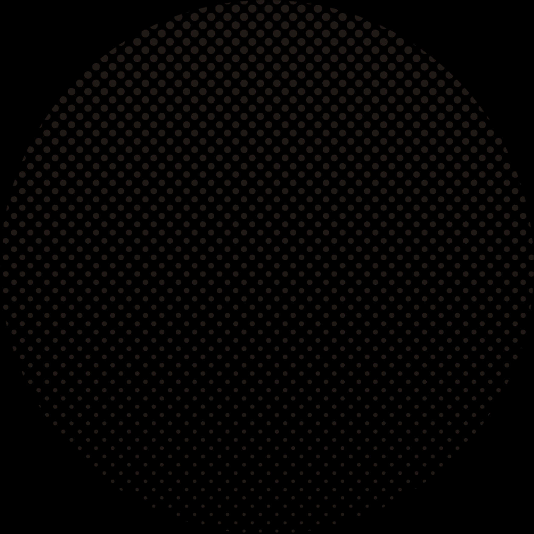 Dot Texture 桌布 壁紙 — 極簡黑色背景，帶有向外漸淡的微妙圓形半色調點狀圖案。