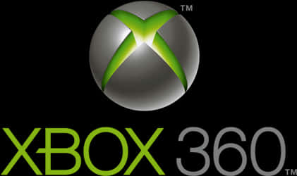 Xbox 桌布 壁紙 — 標誌性的Xbox 360標誌在純黑背景上發出鮮豔的綠色光芒。