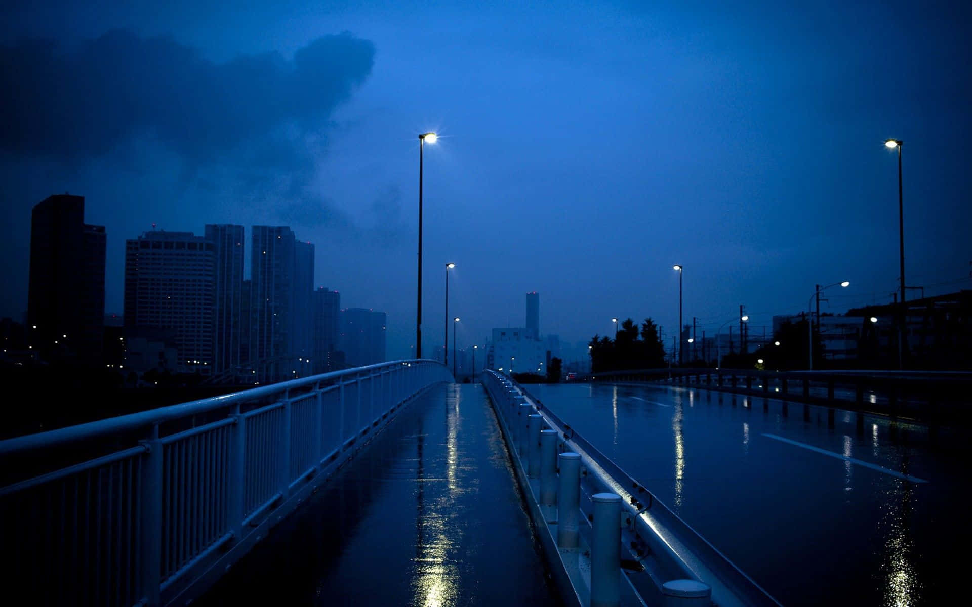 橋樑與城市景觀 壁紙