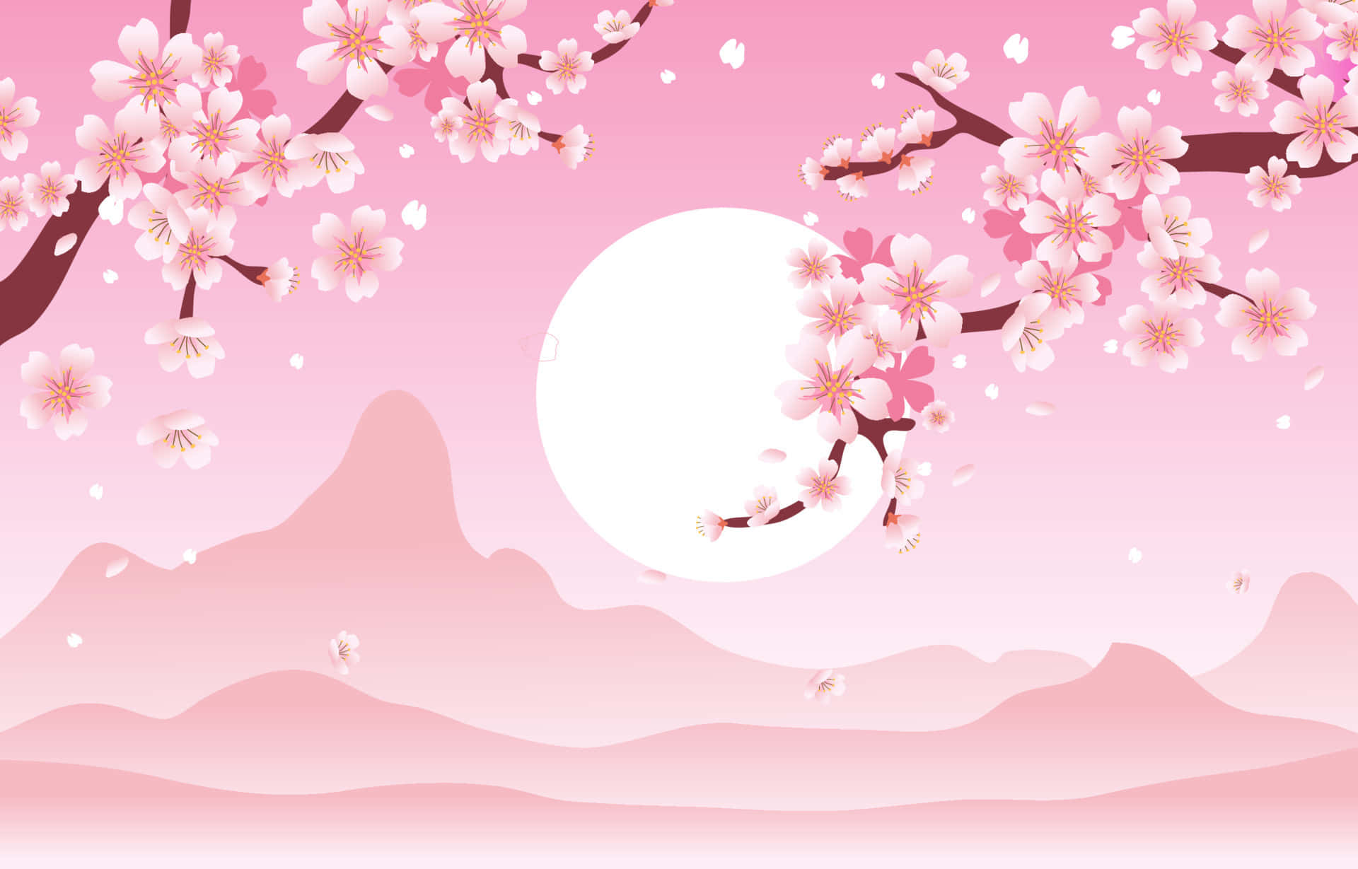 櫻花背景 壁紙