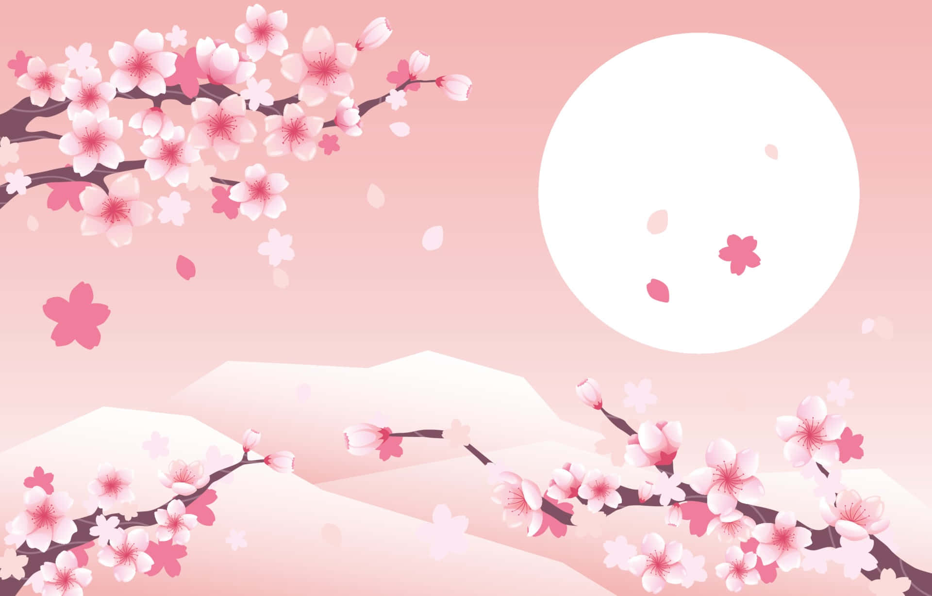 櫻花背景 壁紙