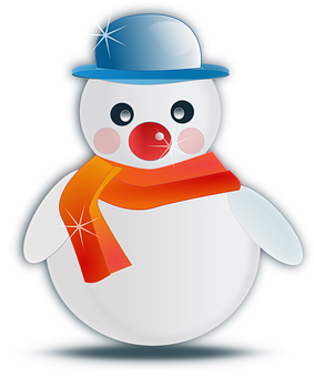 歡樂雪人插畫 壁紙