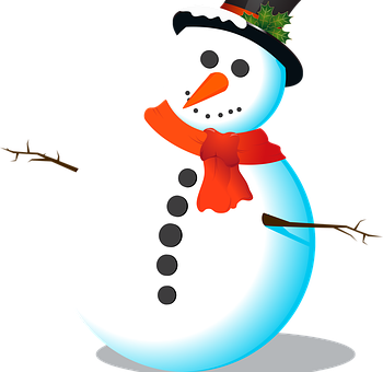 歡樂雪人插畫 壁紙