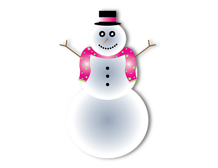 歡樂雪人插畫 壁紙