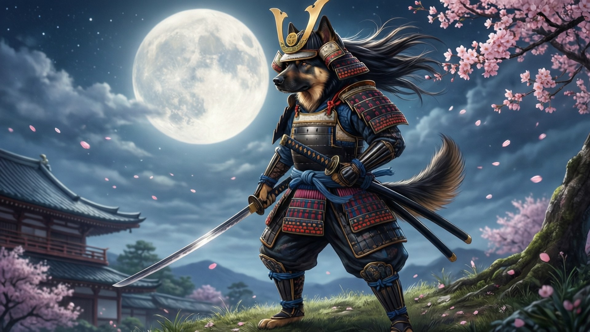 武士犬 壁紙
