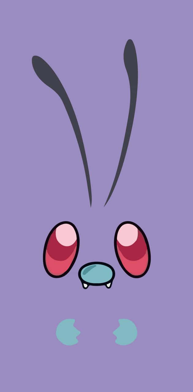 毒蒼鷹融入紫色背景 — Pokémon 手機 壁紙