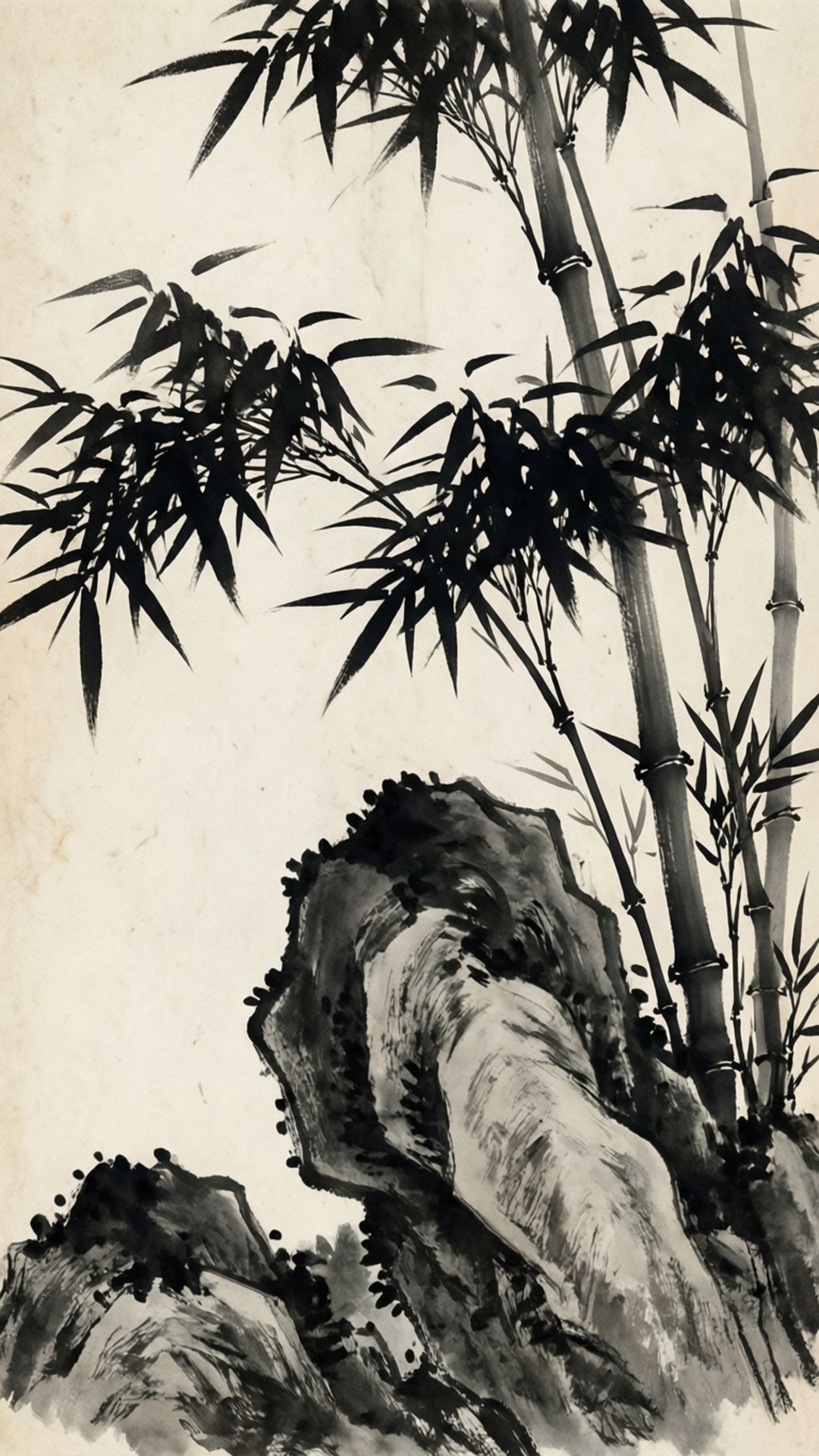 水墨竹畫 壁紙