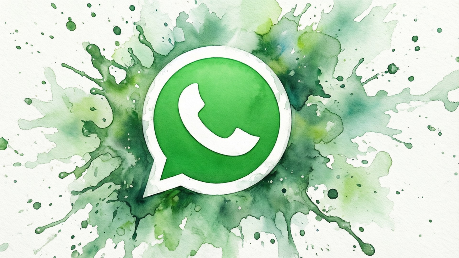 水彩風格WhatsApp 壁紙