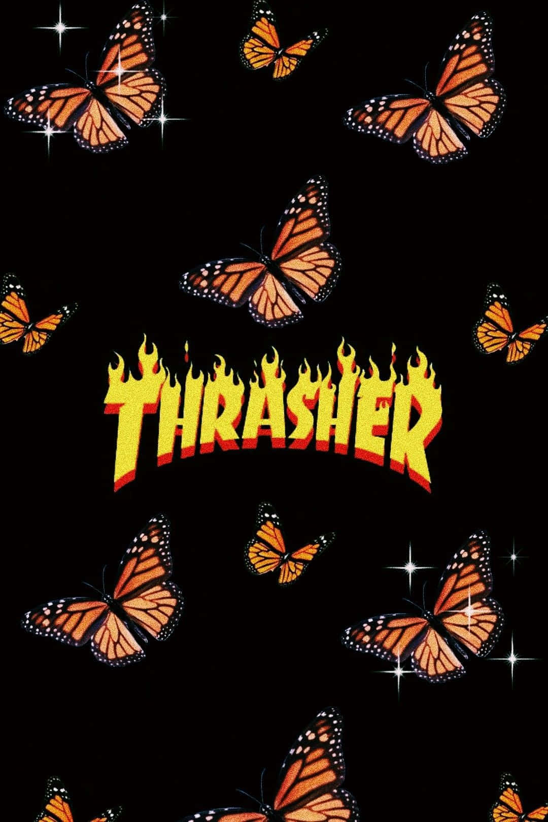 沒穿Thrasher上衣就別想玩滑板 壁紙
