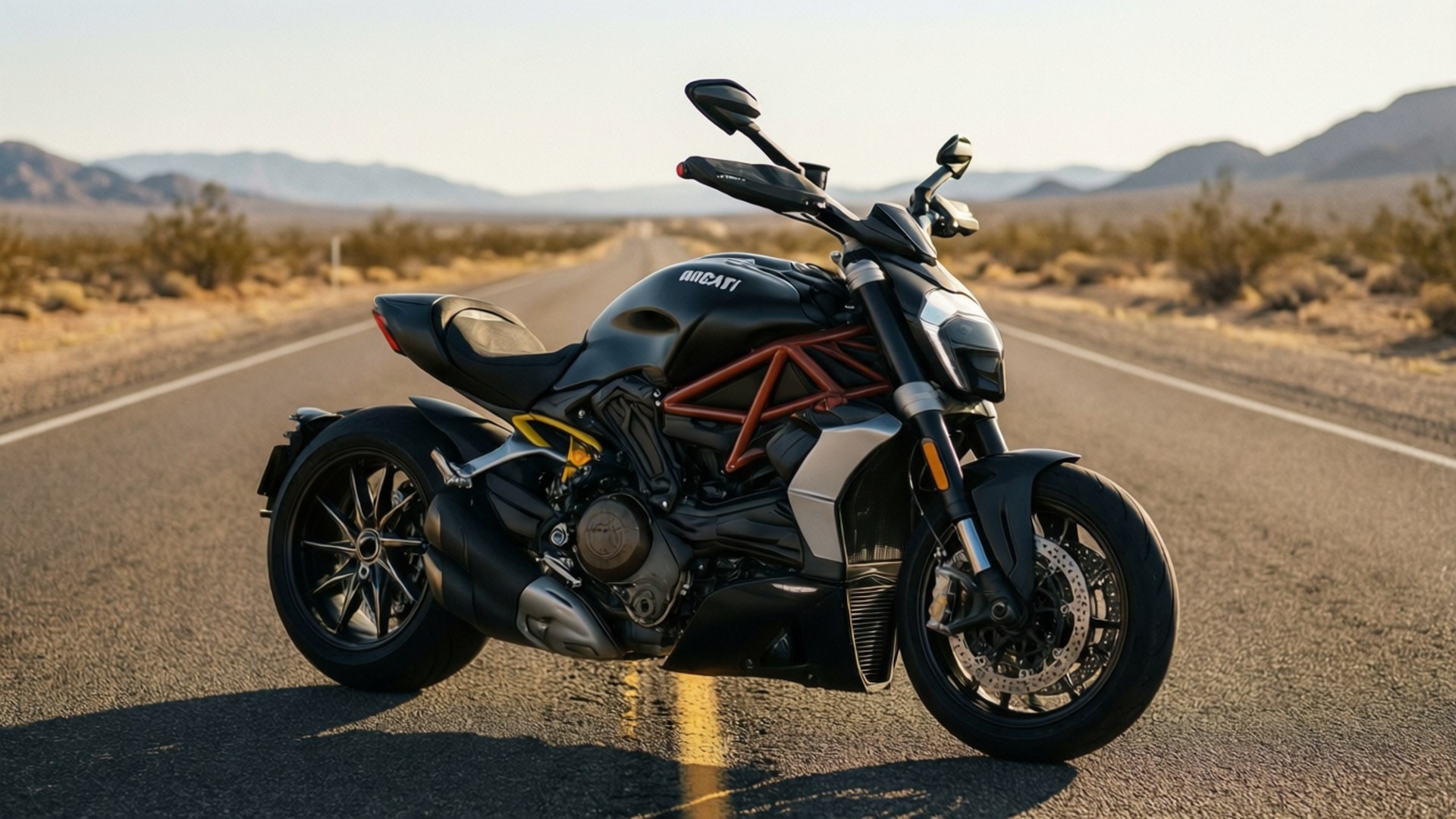 沙漠 XDiavel 壁紙
