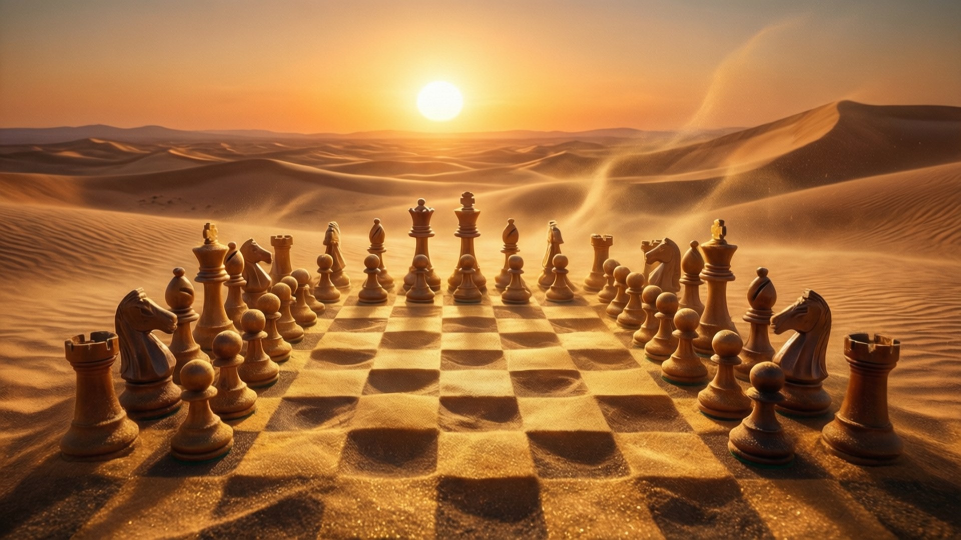 沙漠棋局 壁紙