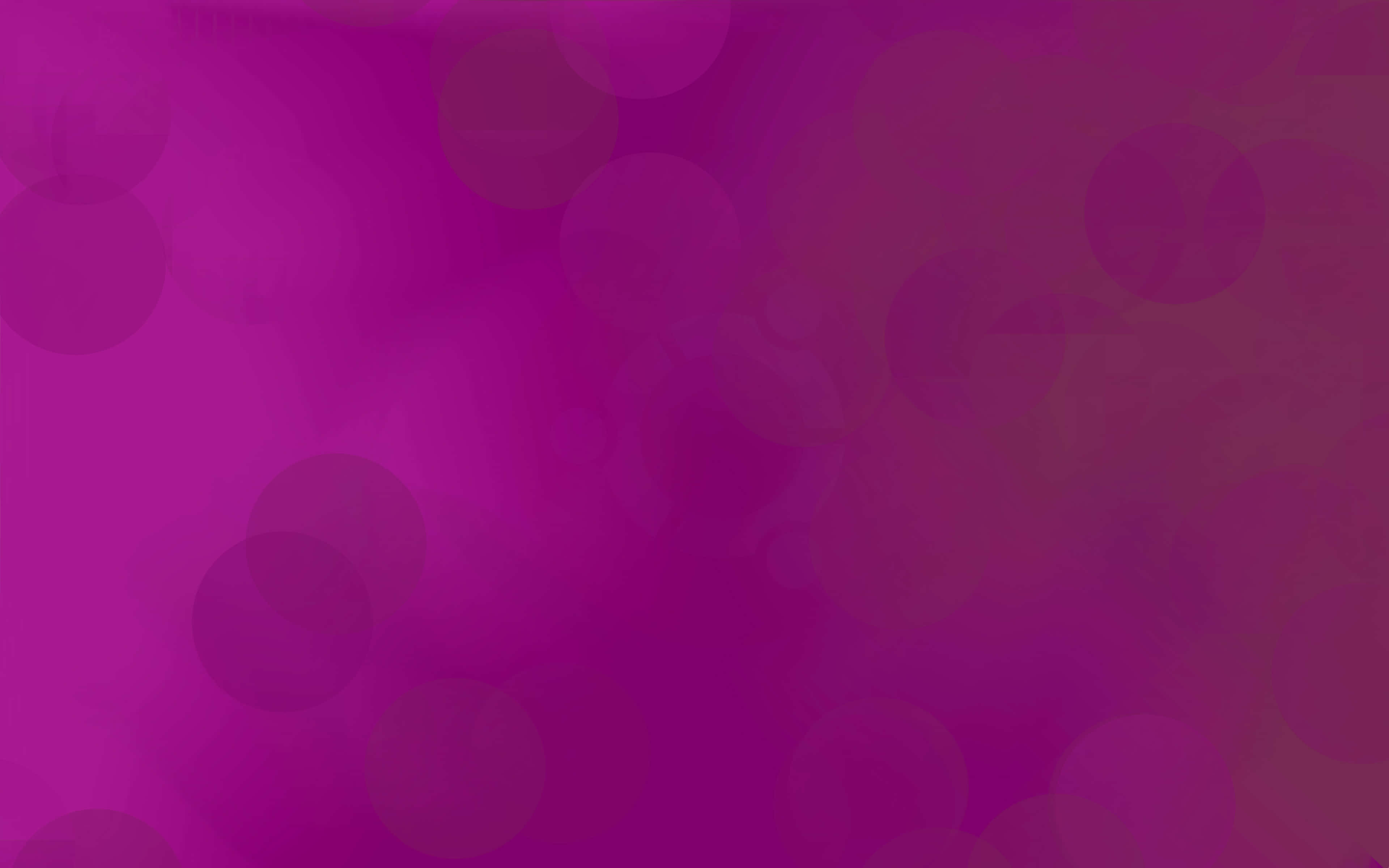 Ubuntu 4K 桌布 壁紙 — 洋紅色和紫紅色的夢幻漸變，帶有柔和模糊的圓形散景光點漂浮在畫面中。