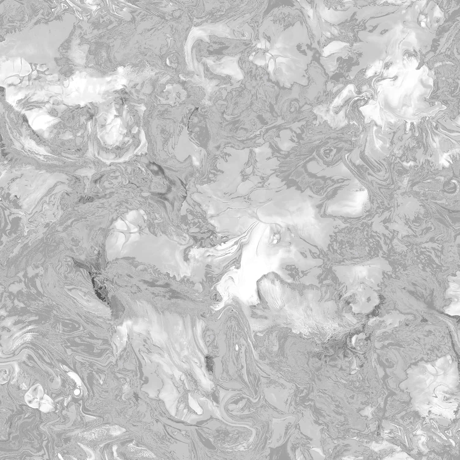 Grey Marble 桌布 壁紙 — 流動的抽象圖案，呈現旋轉的灰色和白色大理石紋理，帶有柔和漸變和有機形狀。