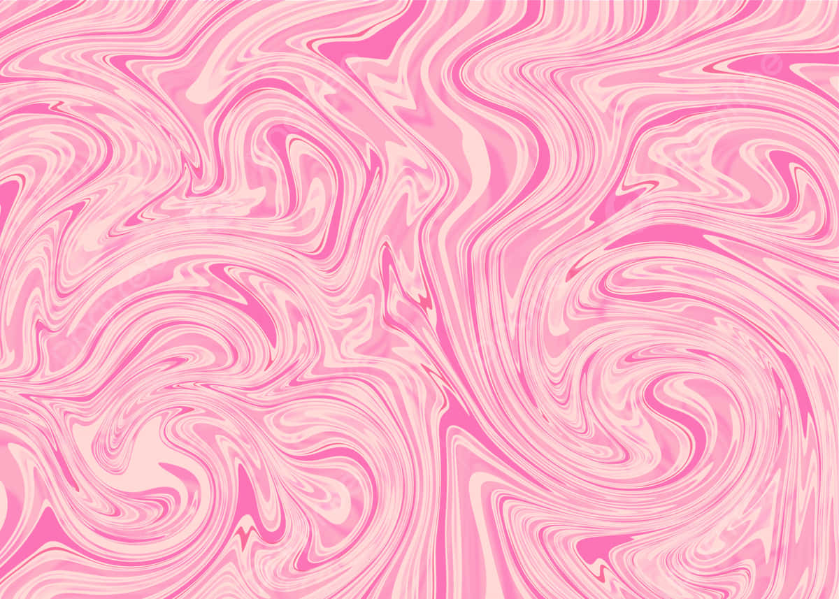 Pink Texture 桌布 壁紙 — 流動的抽象圖案，由旋轉的粉紅色和白色大理石紋理組成，營造出柔和夢幻的視覺效果。