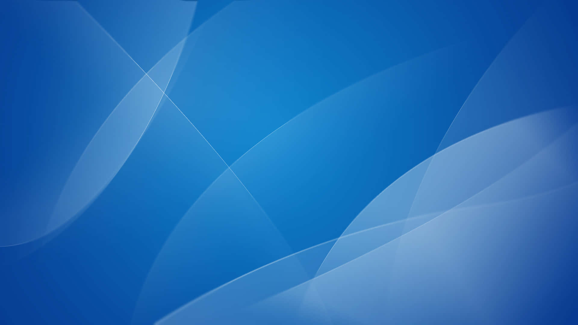 macOS 桌布 壁紙 — 流暢的藍色漸變與半透明的白色曲線，營造出寧靜的數位抽象背景。