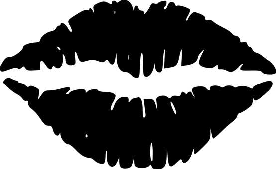 浪漫情侶剪影之吻 壁紙