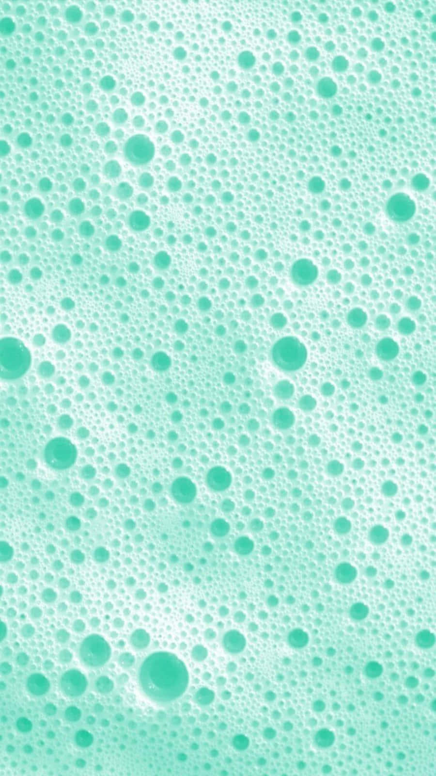 浴缸中綠色泡泡的特寫 壁紙