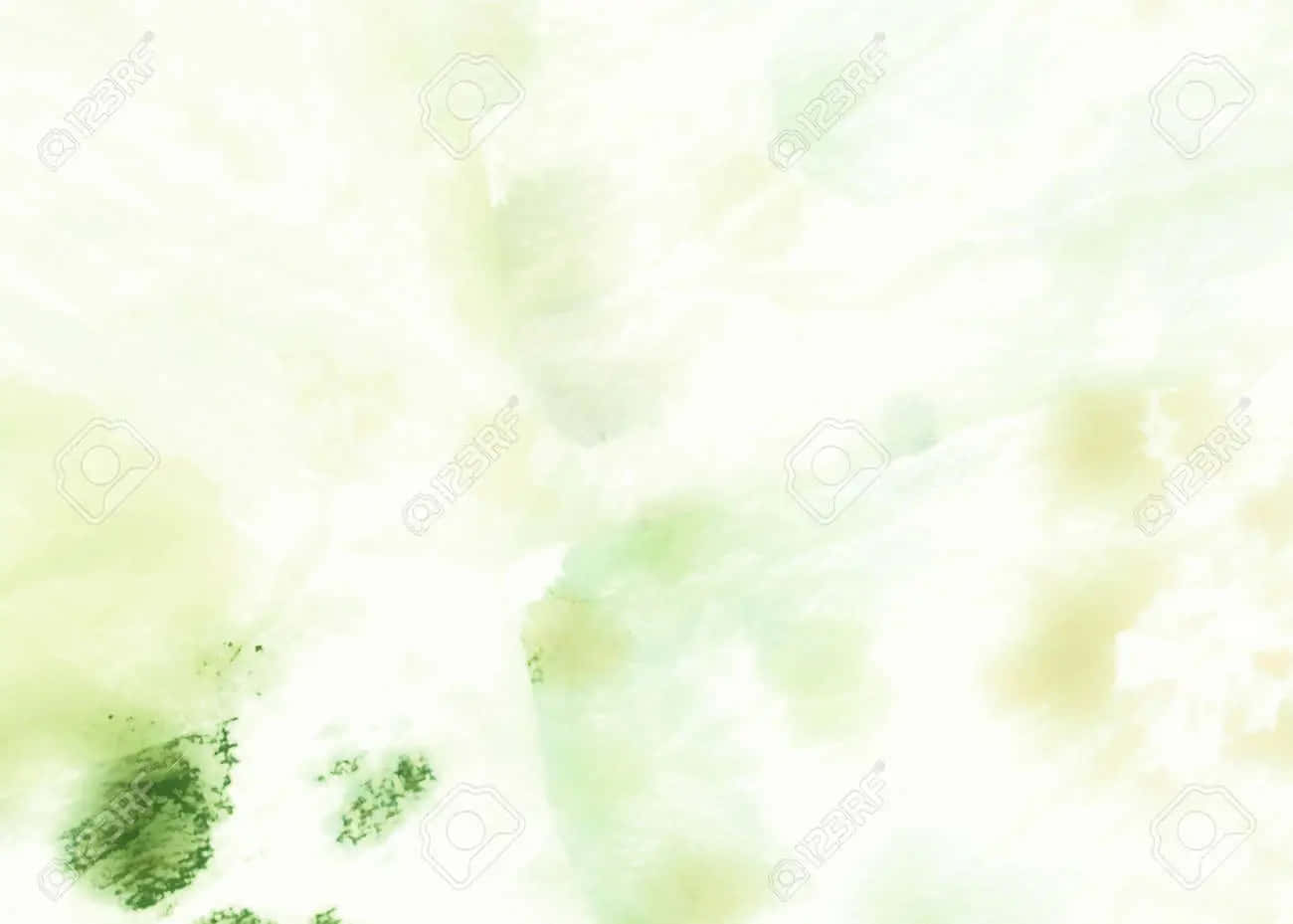 Sustainability 桌布 壁紙 — 淡綠色和奶油色的柔和水彩洗滌融合成一個帶有細膩紋理的夢幻抽象背景。