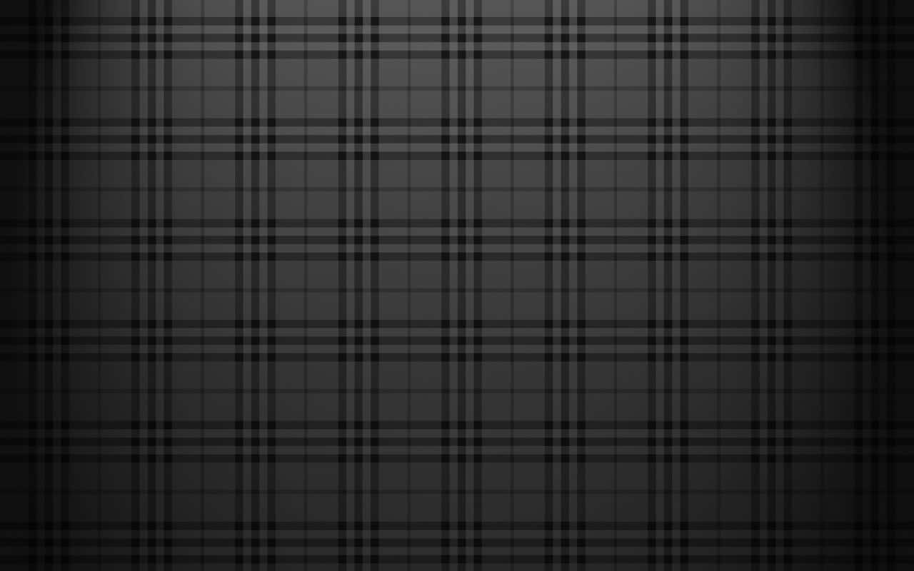 Burberry 桌布 壁紙 — 深灰色格子圖案，帶有從中心向邊緣漸變的柔和照明效果。