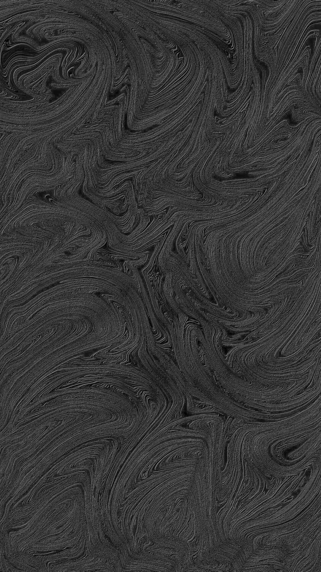 Leather Texture 桌布 壁紙 — 深炭灰色和黑色色調的迷人抽象漩渦，營造出流動的有機紋理，讓人聯想到流動的墨水或液態金屬。