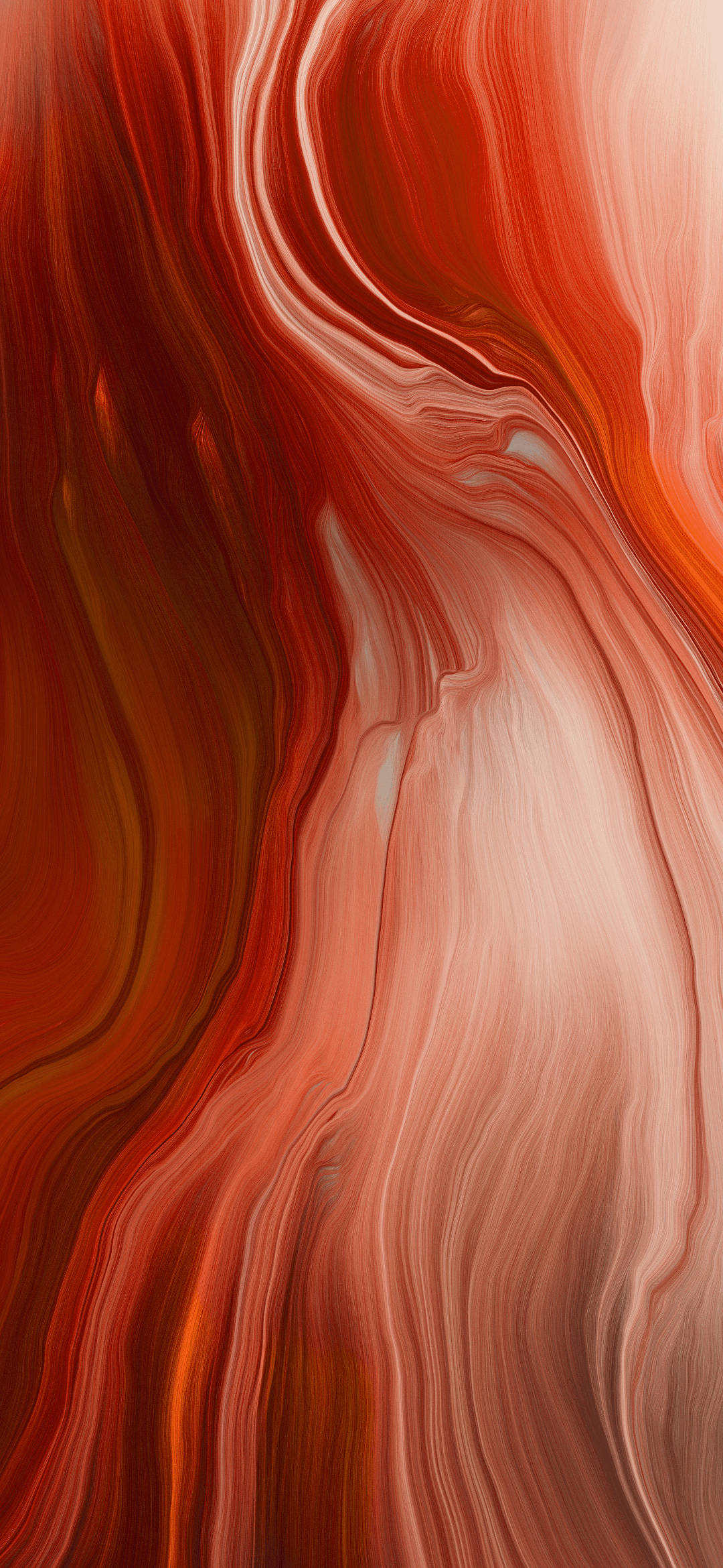 Marble Texture 桌布 壁紙 — 深紅與柔和粉紅色像熔岩或大理石紋理般流動的鮮豔漩渦抽象圖案。