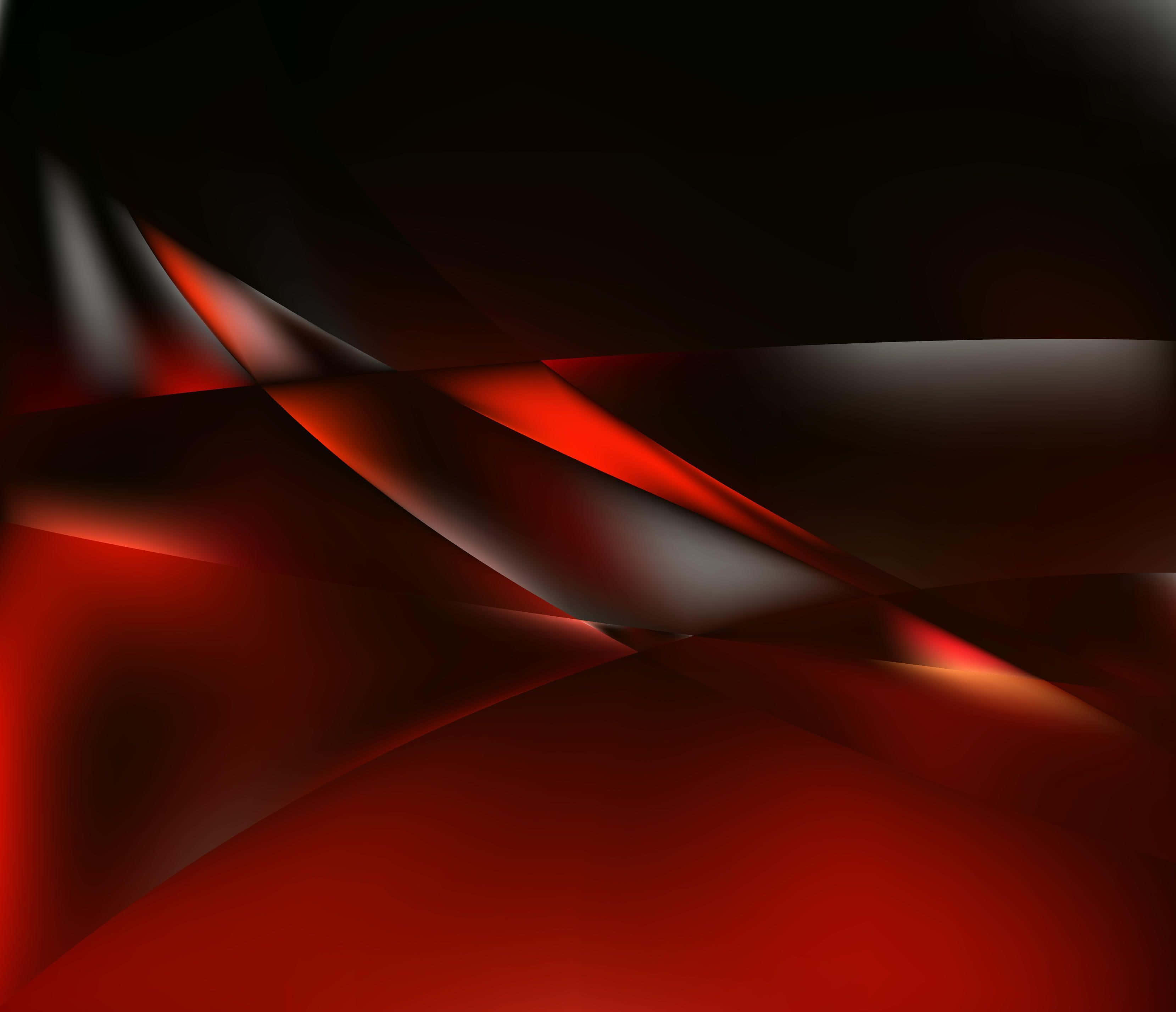 1080p Red And Black 桌布 壁紙 — 深紅與黑色的動態抽象形態，搭配發光亮點，營造出時尚現代的數位藝術構圖。